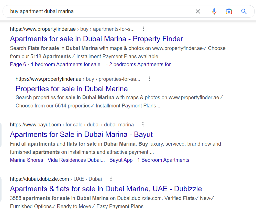 Example of a local keyword